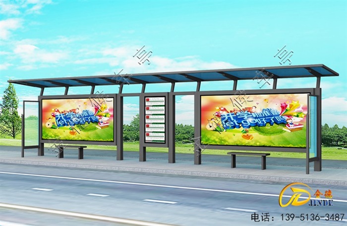 浙江候車(chē)亭安裝中