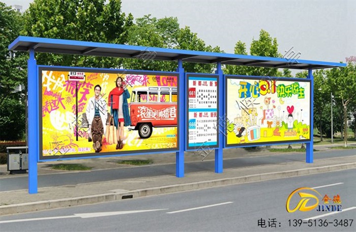 湖北候車(chē)亭安裝中